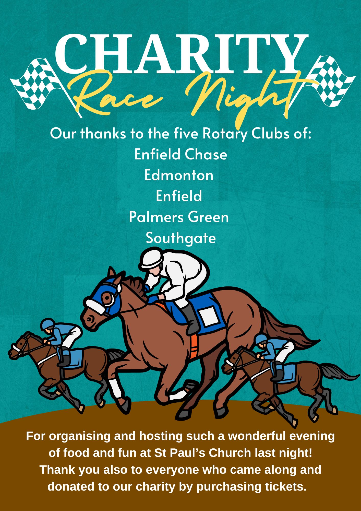 Thank you for Race Night